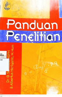 Image of Panduan Penelitian