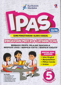 Image of IPAS (Ilmu Pengetahuan Alam dan Sosial) SD/MI Kelas 5