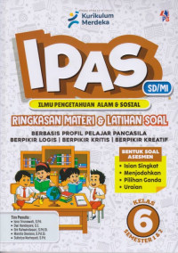 Image of IPAS (Ilmu Pengetahuan Alam dan Sosial) SD/MI Kelas 6